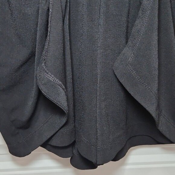 BCBGeneration Faux Wrap Skirt Shorts Romper Skort Size XS Black Party Casual - Picture 5 of 10